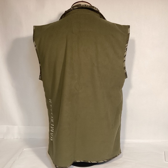 Gamekeeper Mens fleece Vest with camouflage trim size Large - Picture 5 of 11